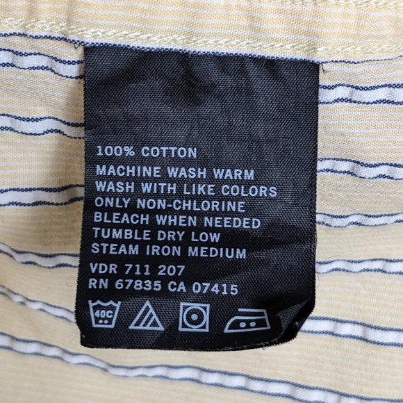 Nautica* Men's Short Sleeve Button Down Curved Hem Chest Pocket Shirt~ XXL - Picture 6 of 12